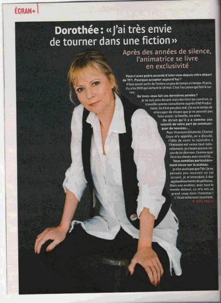 doroth&eacute;e se confesse